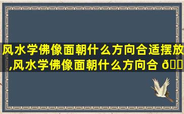 风水学佛像面朝什么方向合适摆放,风水学佛像面朝什么方向合 🌲 适摆放好